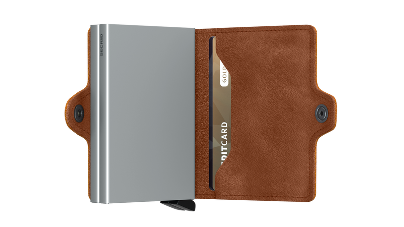 Secrid Twinwallet Vintage Cognac-Silver