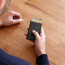 Ogon Slider Aluminium Card Holder Opium Black