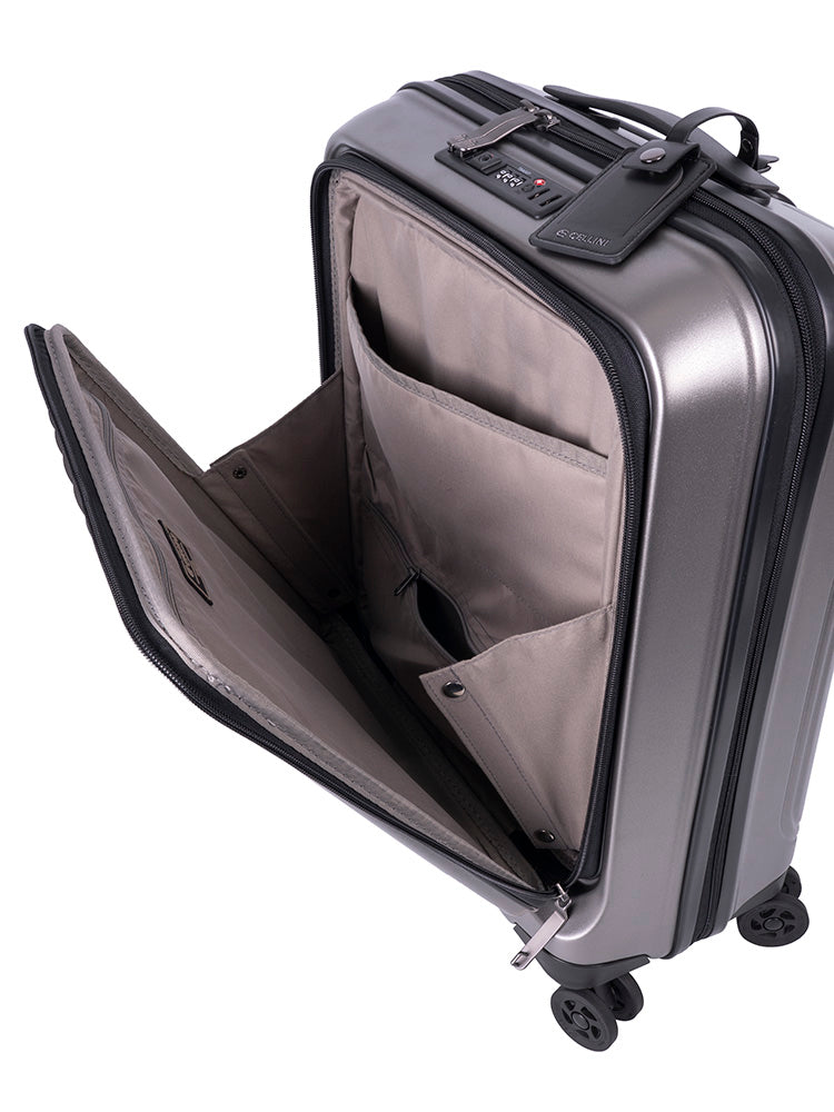 Cellini Tri Pak Carry On Trolley Case Champagne