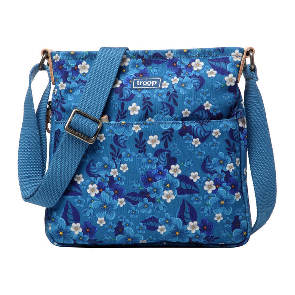 Troop London Shoulder Cross Body Blue Floral