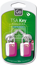 Go Travel Mini TSA Twin Pack Locks Orange