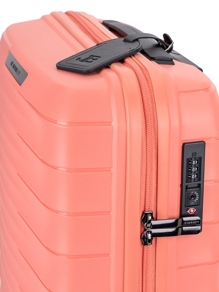 Jo Borkett ONYX Carry On Trolley Case Coral