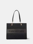 Harper Jacquard Shopper Black