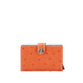 Journey Ostrich Card Holder Tangerine
