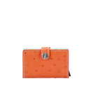 Journey Ostrich Card Holder Tangerine