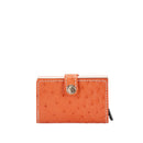 Journey Ostrich Card Holder Tangerine