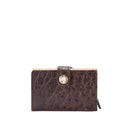 Journey Ostrich Card Holder Brown
