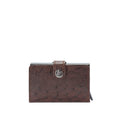 Journey Ostrich Card Holder Brown