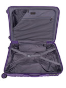 Voyager Cabana Medium 4 Wheel Trolley Case Purple