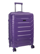 Voyager Cabana Medium 4 Wheel Trolley Case Purple