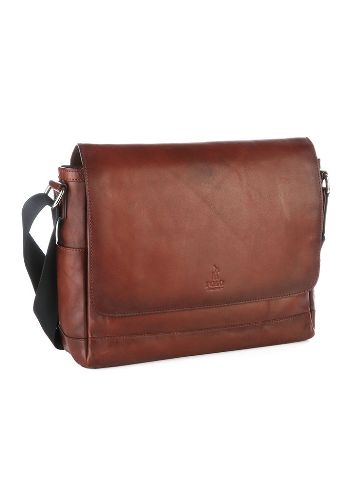 Polo Hudson Messenger Bag Brown