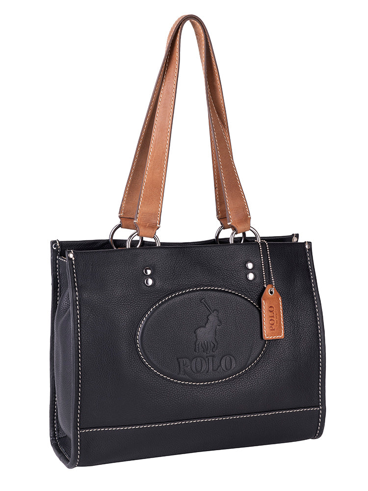 Polo Benton Tote Black/Tan