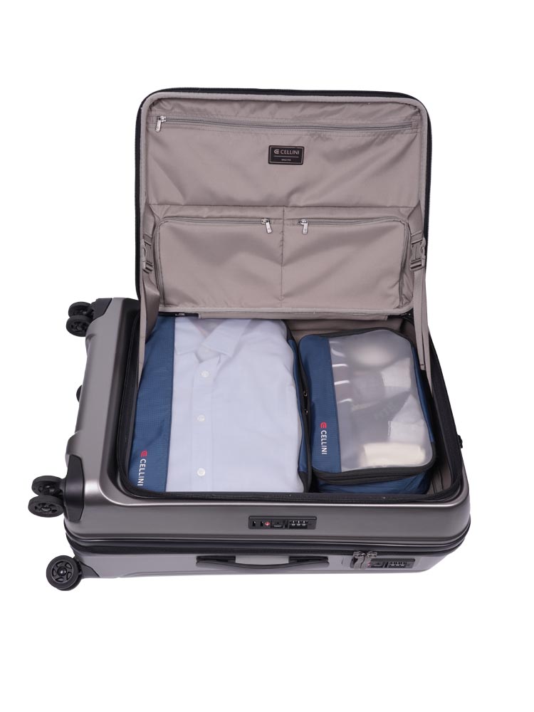 Cellini Tri Pak Medium Trolley Case Green