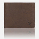 Brando Oryx Multi Card, Coin + Note Wallet Brown