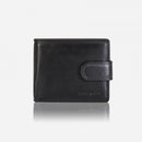 Jekyll & Hide Oxford Billfold Wallet With Coin And ID Window Black