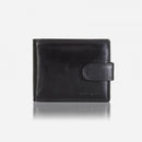 Jekyll & Hide Oxford Billfold Wallet With Coin And Tab Closure Black