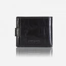 Jekyll & Hide Oxford Billfold Wallet With Coin And Tab Closure Black