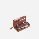 Jekyll & Hide Zulu Double Zipper Wristlet Purse Black