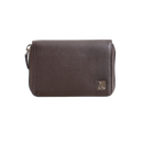 Dakar Wave Metal Leather Zip Around Wallet 12 CC