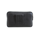 Dakar Wave Metal Leather Mobile Pouch With Belt Loop