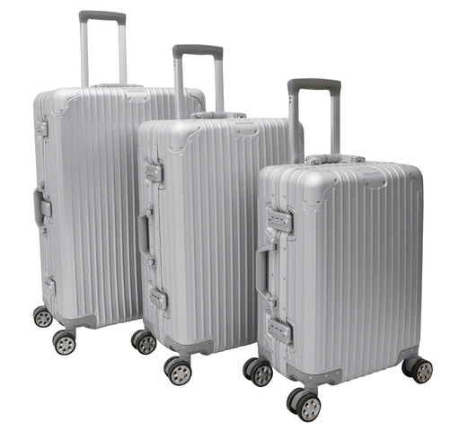 Evolution Vertigo Aluminium Carry On Trolley Silver